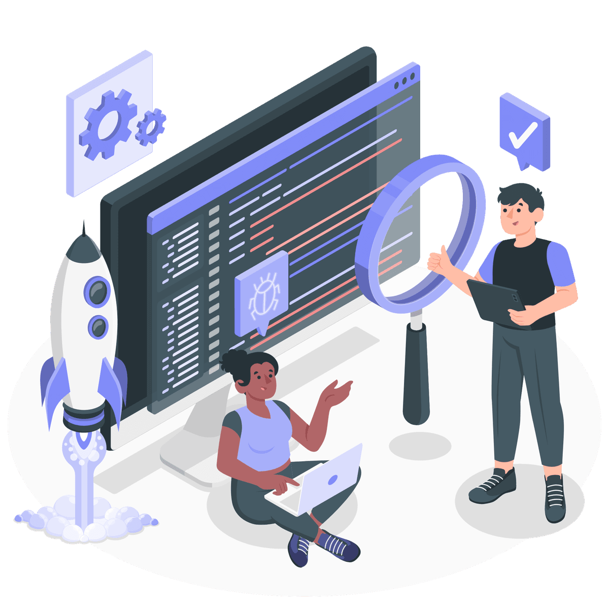 software development mockup